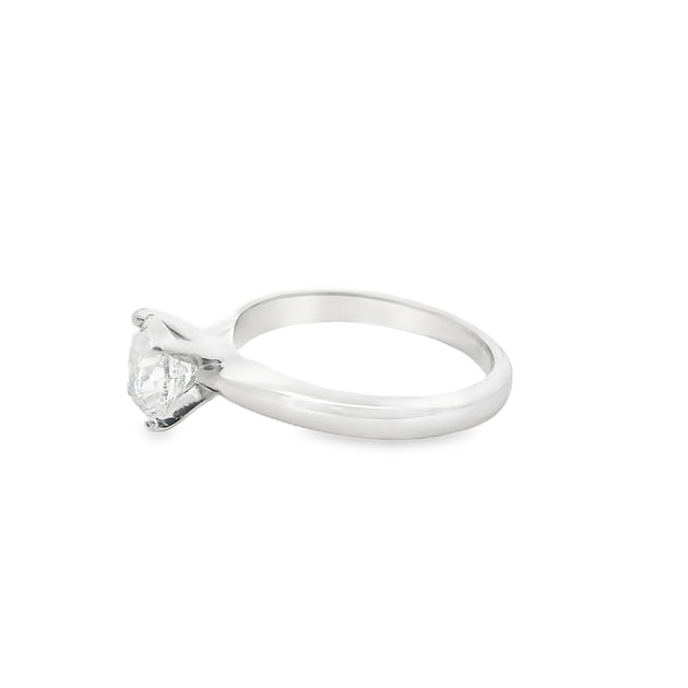 1.00ct Canadian four-prongs setting solitaire diamond engagement ring ...