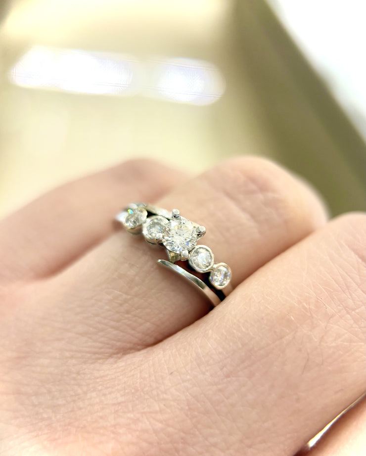 five-stones-canadian-diamond-engagement-ring-luxury-jewelry-brands-in-canada-fame-diamonds