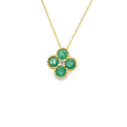 flower-green-emerald-clover-pendant-with-diamond-Fame-Diamonds