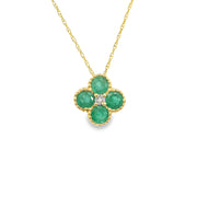 gemstone-and-diamond-clover-neckace-Richmond-Fame-Diamonds