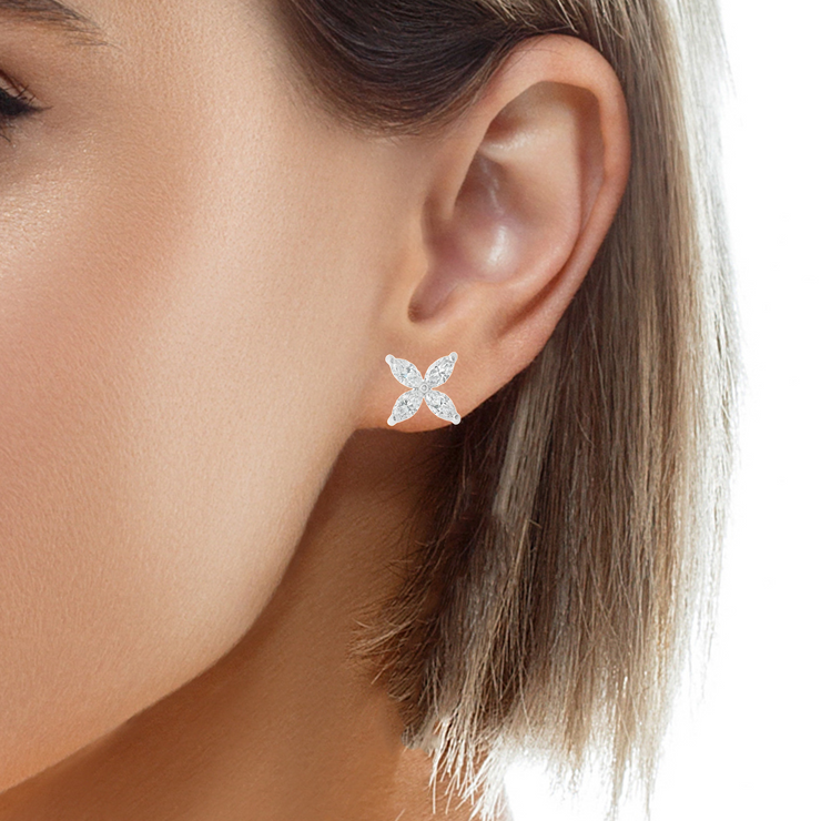 just-less-than-2-ctw-flower-shape-lab-diamond-stud-earring-white-gold-Fame-Diamonds