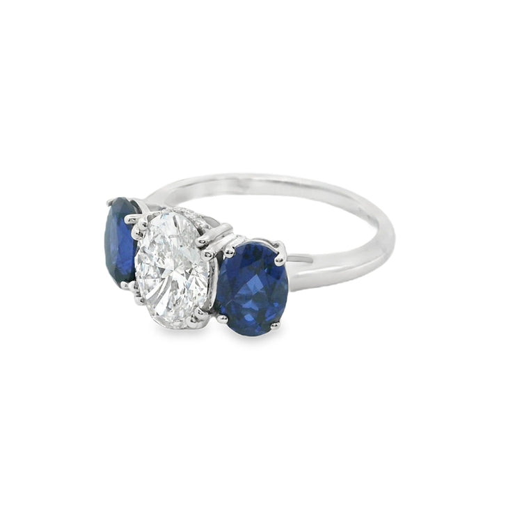 lab-grown-diamond-engagement-ring-trinity-with-blue-sapphire-Fame-Diamonds