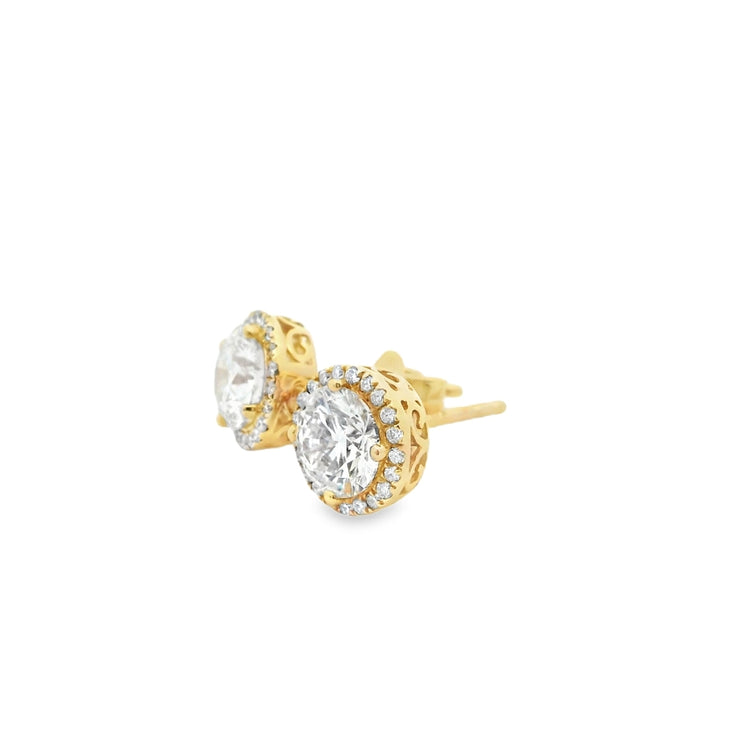 modern-halo-lab-created-diamond-earrings-Fame-Diamonds