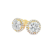 over-2ctw-lab-grown-diamond-round-halo-earrings-yellow-gold-Fame-Diamonds