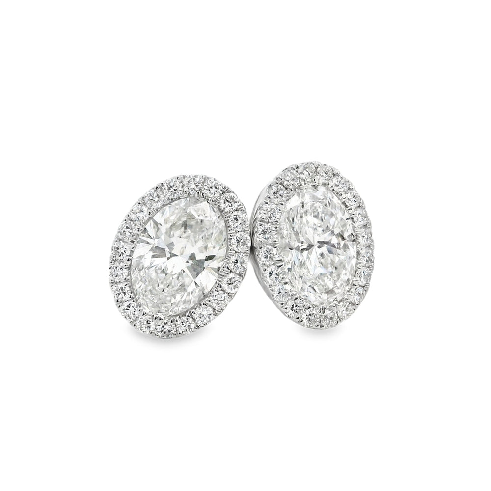 【HYERES LOR】24FW★ Lab Diamond NEW Halo Earrings M 14K HYERES LOR】24FW☆ Lab Diamond NEW Halo Earrings S 14K
