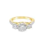 round-Trinity-lab-grown-diamond-wngagement-ring-14k-yellow-gold-Fame-Diamonds