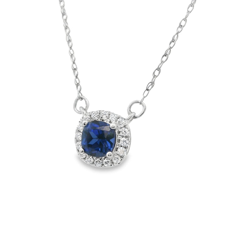 1-30ctw-14k-white-gold-lab-grown-halo-sapphire-necklace-Best-jewelers-in-Langley-fame-diamonds
