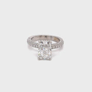 2.50ct Radiant Cut Lab Grown Diamond Engagement Ring
