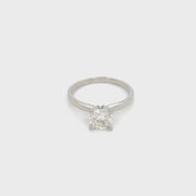White Gold 4-Prong Classic Solitaire Engagement Ring