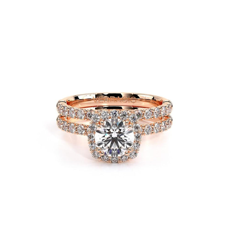 Verragio Renaissance 9541.8 Halo Princess Cut Diamond Engagement Ring 0.55 Ct.(Also Available in Oval and Cushion cut)
