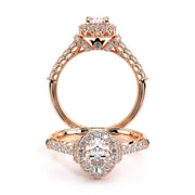 Verragio Renaissance 908 Vintage Halo Round Diamond Engagement Ring 0.50 Ct. ( Oval)
