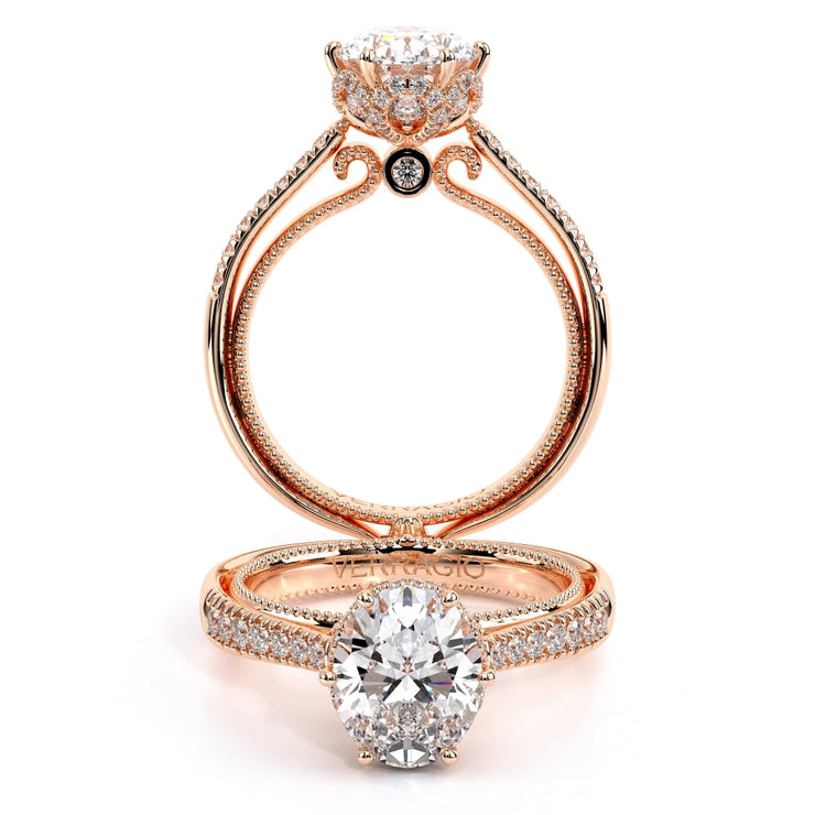 Verragio Couture 0429 0.35ctw 6-prong Oval fancy Hidden Halo Engagement Ring