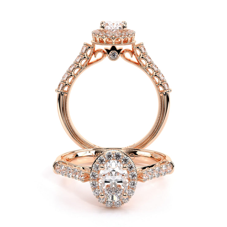 Verragio Renaissance-903 Oval Halo Diamond Engagement Ring 0.50 Ct.(Pear)