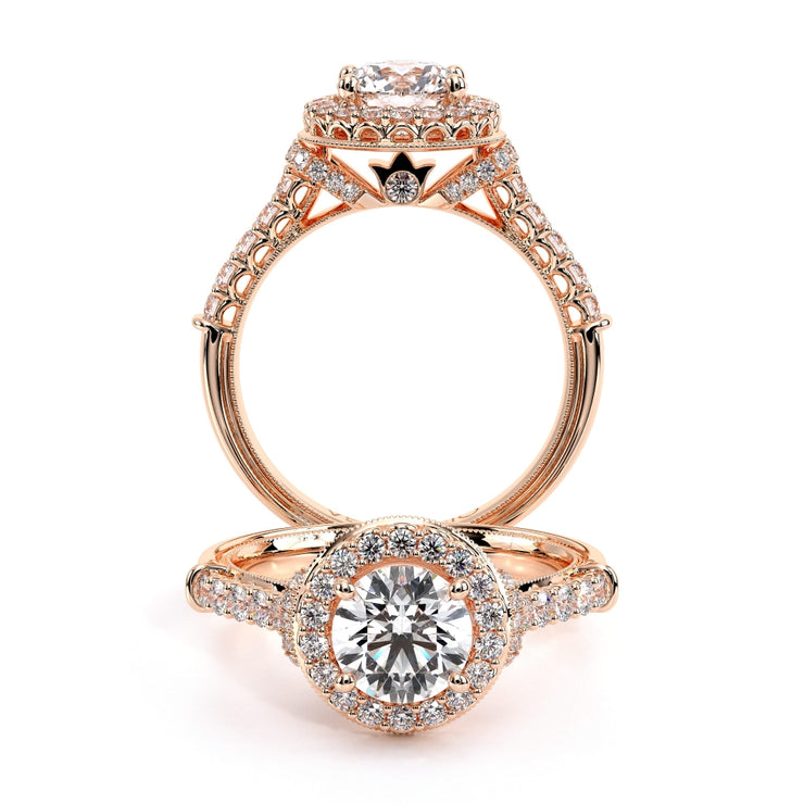 Verragio Renaissance 908 Vintage Halo Round Diamond Engagement Ring 0.50 Ct. ( Oval)