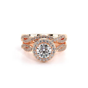 Verragio Renaissance 918 Halo Round Cut Diamond Engagement Ring 0.40TW (Also Available in Princess, Oval Cut)
