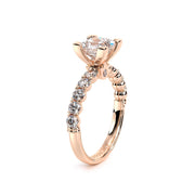 Verragio Classic 950P27 0.80ctw Princess solitaire Side-stone Engagement Ring