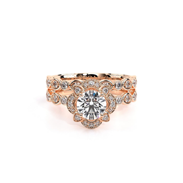 Verragio Renaissance-977 Vintage-Inspired Diamond Engagement Ring 0.35TW (Round & Oval)