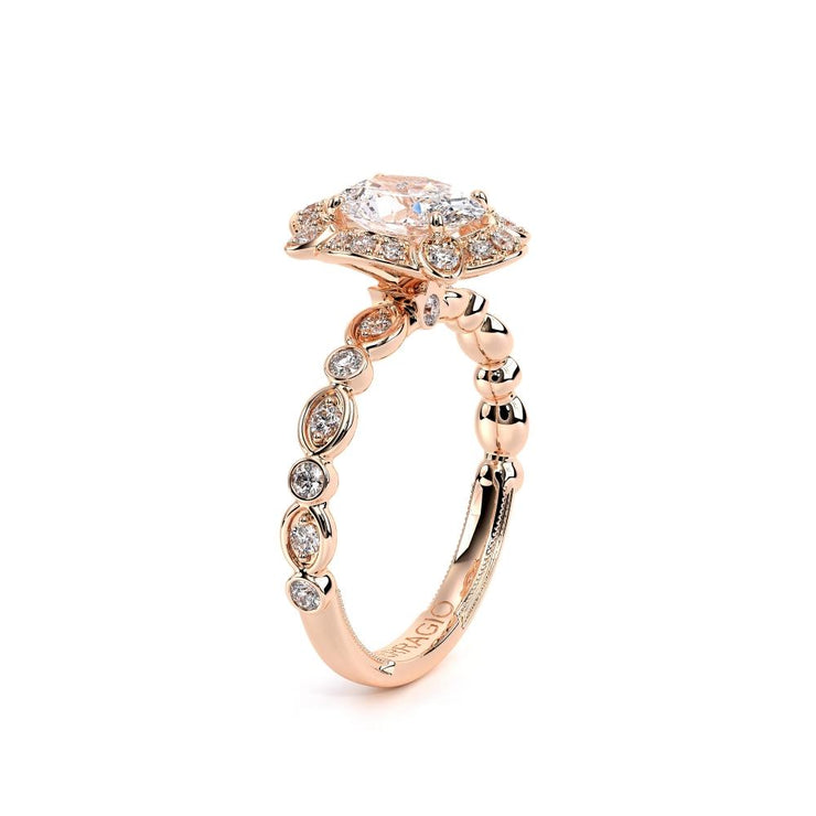 Verragio Renaissance-977 Vintage-Inspired Diamond Engagement Ring 0.35TW (Round & Oval)