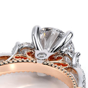 Verragio PARISIAN-129 Timeless 3-Stone Diamond Engagement Ring 0.35TW (Round, Princess, Oval Cut)