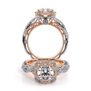 Verragio Venetian-5051 0.40ctw Petal Halo Diamond Engagement Ring (Round or Oval)