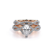 Verragio Venetian-5003 Princess Solitaire 0.25ctw Twist Shank Diamond Engagement Ring (Available in Round, Princess, Oval, Pear)