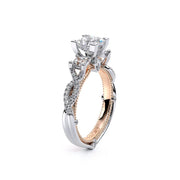Verragio Couture 14K ENG-0423 0.45ctw 3-stone Fancy Twist Shank Engagement Ring (Also Available in Princess, Oval)