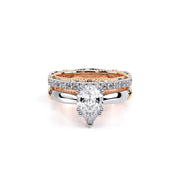 Verragio PARISIAN 120 Solitaire Diamond Engagement Ring 0.05TW (Round, Pear and Oval Cut)
