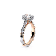 Verragio PARISIAN-141 Vintage Feel-Modern Twist Diamond Engagement Ring 0.25TW (Round, Princess ,Oval )