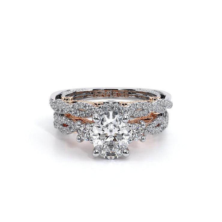 Verragio INSIGNIA 7074OV 1778 Three Stone Oval Cut Diamond Engagement Ring