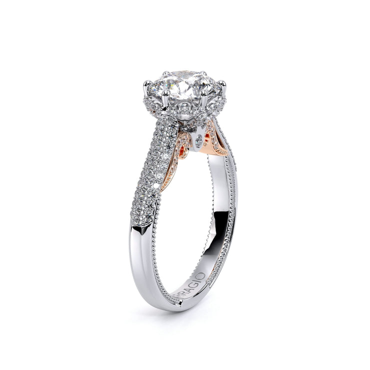 Verragio INSIGNIA 7104 Halo Diamond Engagement Ring  0.50TW (Round, Princess, Oval Cut)