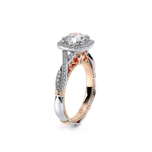 Verragio-14-K-0.30-ctw-white-gold-cushion-halo-twist-shank-Engagement-Ring-Fame-Diamonds