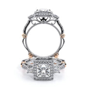 Verragio PARISIAN-122 Three Stone Diamond Engagement Ring 0.45TW (Available in Round, Princess or Oval Cut)