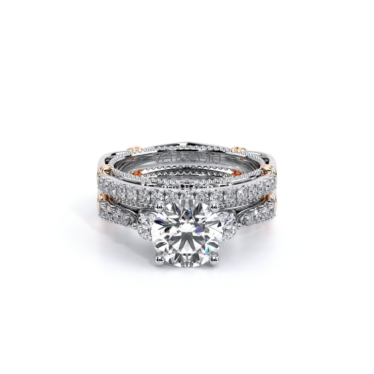 Verragio PARISIAN-124 3-Stone Diamond Engagement Ring 0.40TW (Round, Princess & Oval)