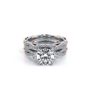 Verragio PARISIAN-129 Three Stone Diamond Engagement Ring 0.35TW (Available in Round, Princess and Oval Cut)