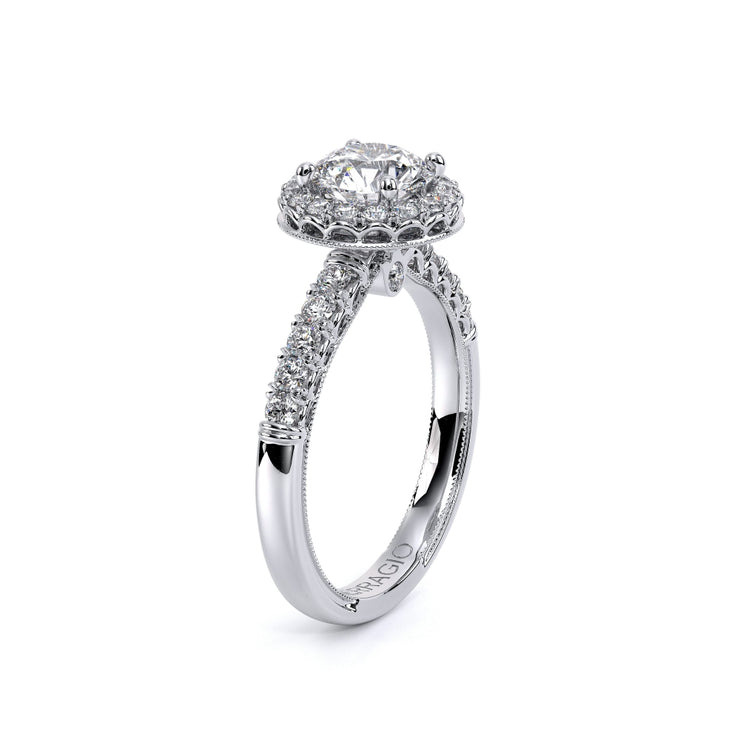 Verragio Renaissance-944 Halo Round Cut Diamond Engagement Ring 0.50 Ct.