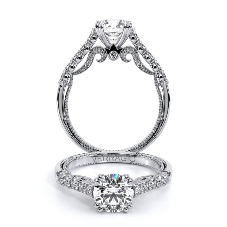 Verragio INSIGNIA 7097 Timeless Pave Diamond Engagement Ring 0.45TW