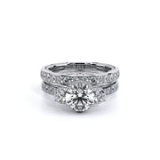 Verragio INSIGNIA 7103 3-Stone Diamond Illustrious Stardust Halo Engagement Ring 0.70TW (Available in Round & Oval Cut)