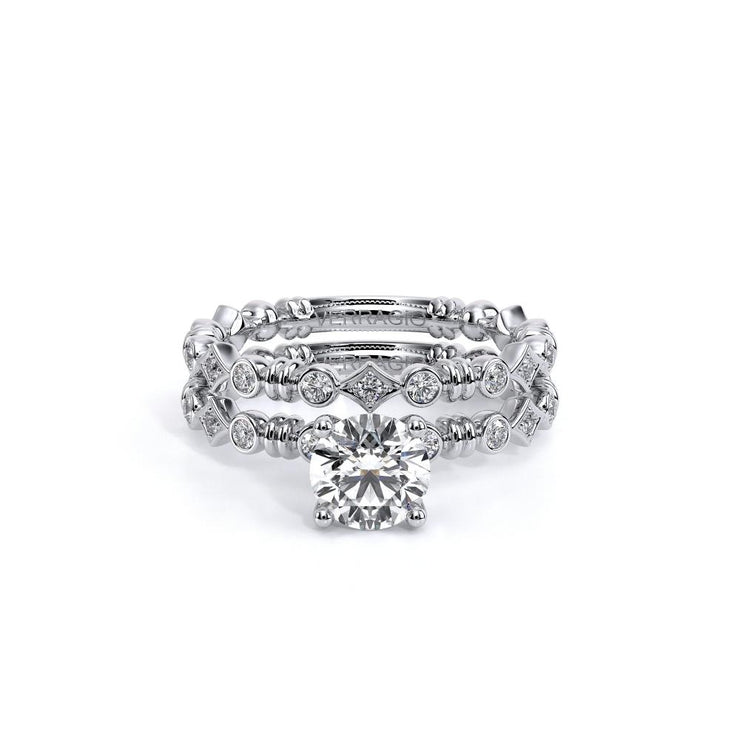Verragio Renaissance 973  Pear Solitaire Diamond Engagement Ring 0.20 Ct. (Available in Round, Princess, Pear & Oval Cut)