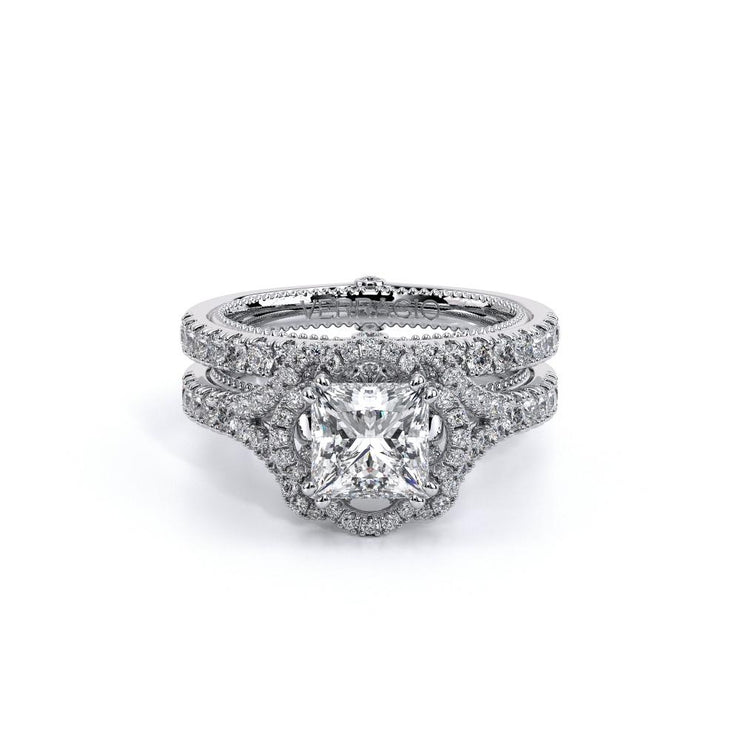 Verragio COUTURE 0426 Blossom Double Floret Halo Engagement ring pave set 0.45TW (Available in Round, Princess & Oval )