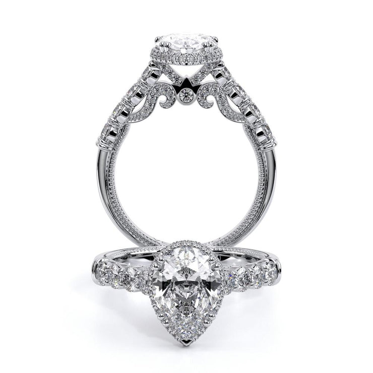 Verragio INSIGNIA 7100 Stardust Double Pave Halo Diamond Engagement Ring 0.80TW