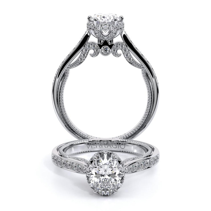 Verragio INSIGNIA 7107 Halo Diamond Engagement Ring 0.35TW (Available in Round, Princess & Oval Cut)