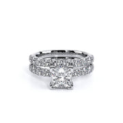 Verragio Classic 950P27 0.80ctw Princess solitaire Side-stone Engagement Ring