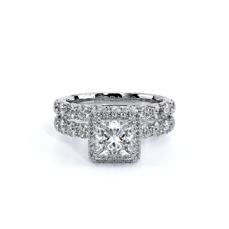 Verragio Renaissance 954-2.5 Princess Pave Halo Diamond Engagement Ring 0.95 Ct. (Available in Princess, Oval & Cushion Cut)