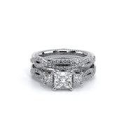 Verragio COUTURE 0450 Timeless Twist Princess 3- Stone Diamond Engagement Ring 0.65TW