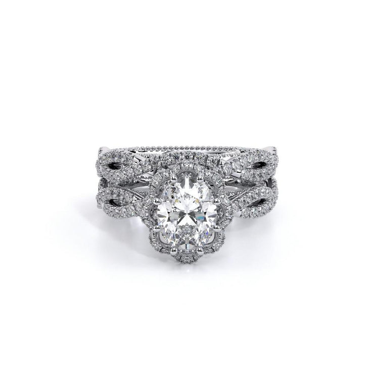 Verragio COUTURE 0466 Blossom Petal Round Halo Floret Diamond Engagement Ring 0.85TW