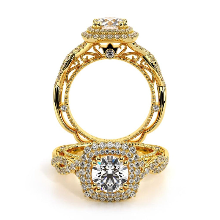 Verragio VENETIAN 5048 Halo Diamond Twist Shank Engagement Ring 0.40TW