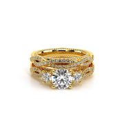 Verragio COUTURE 0450 Timeless Twist Princess 3- Stone Diamond Engagement Ring 0.65TW