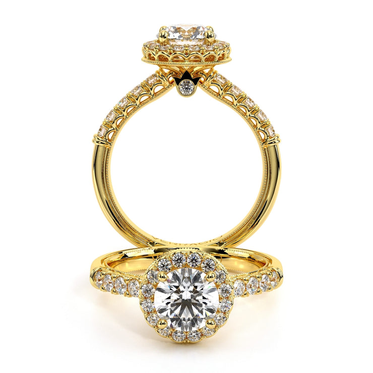 Verragio Renaissance-944 Halo Round Cut Diamond Engagement Ring 0.50 Ct.