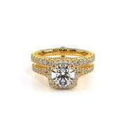 Verragio Couture ENG-0424 0.35ctw Round Halo Split Shank Engagement Ring (Also Available in Princess, Cushion and Oval)