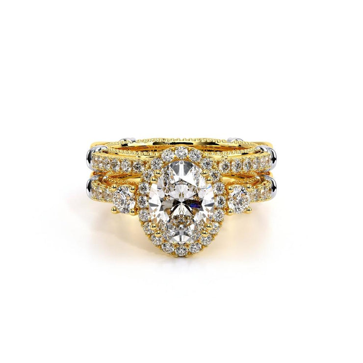 Verragio PARISIAN-122 Three Stone Diamond Engagement Ring 0.45TW (Available in Round, Princess or Oval Cut)